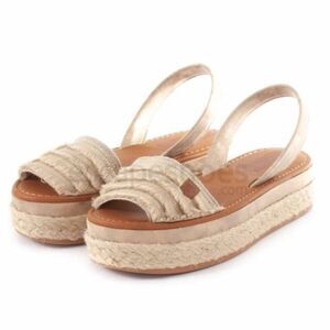 POPA Rosario Flecos Rafia Platform Sandals